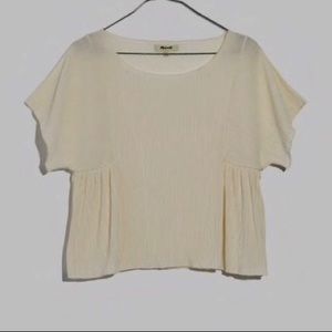 Madewell Ivory Micropleat